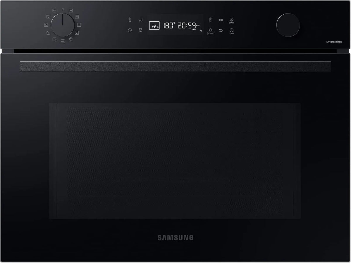 Samsung NQ5B4553FBK/U1 NQ5B4553FBK, Ovne, kompakt ovn med mikroovn / U1, 45 cm, 50 l, WiFi kontrol, SmartThings madlavning, Sort / sølv