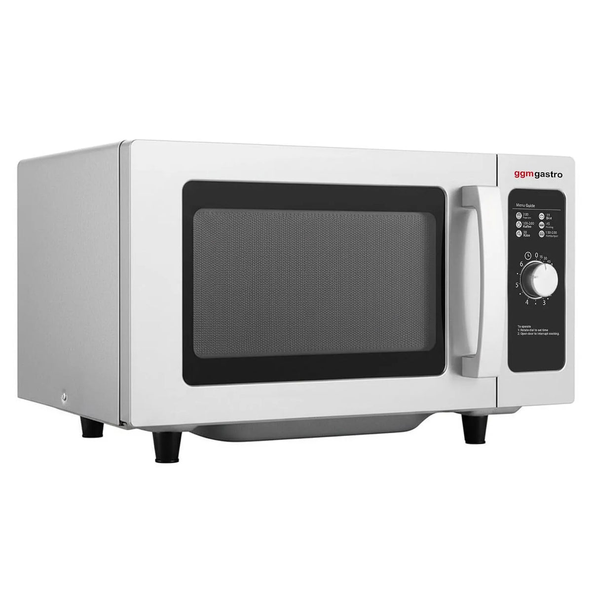 GGM Gastro, Mikrobølgeovne, mikroovn 25 l, 1 kW, manuel, Sort / sølv, 25 l, 511 mm, 431 mm