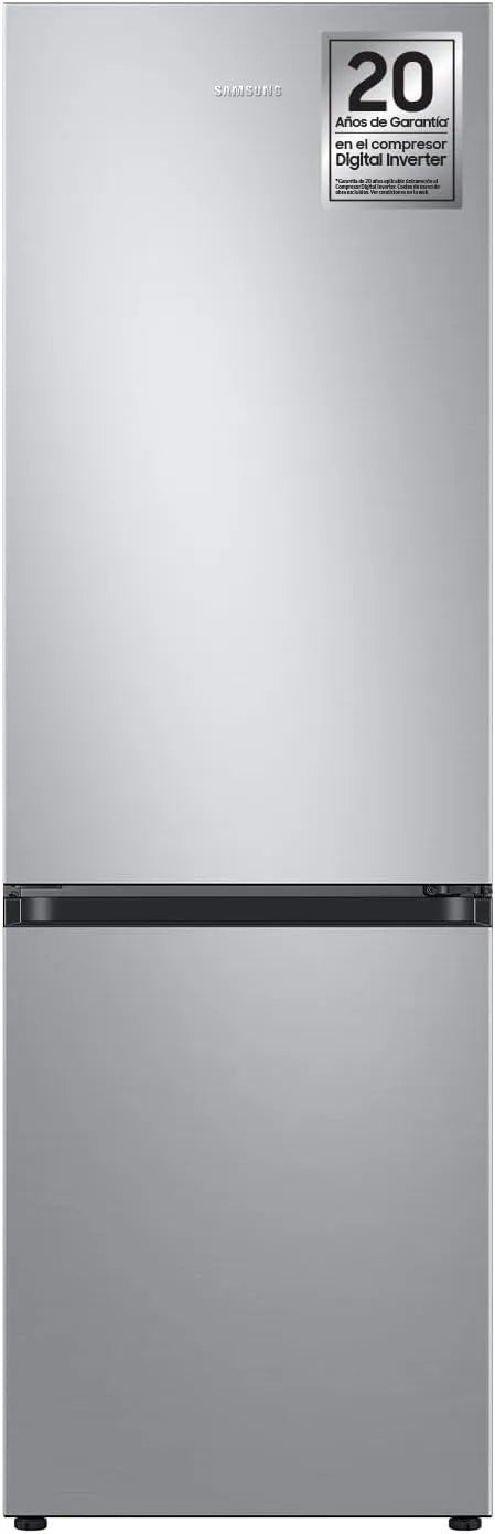 Samsung RB34C600CSA/EF RB34C600CSA, Køle-/fryseskabe, Køleskab Combi AI 185 cm Alle omkring køling 344L klasse C Sølv / EF, Sølv, 185 cm, 344L