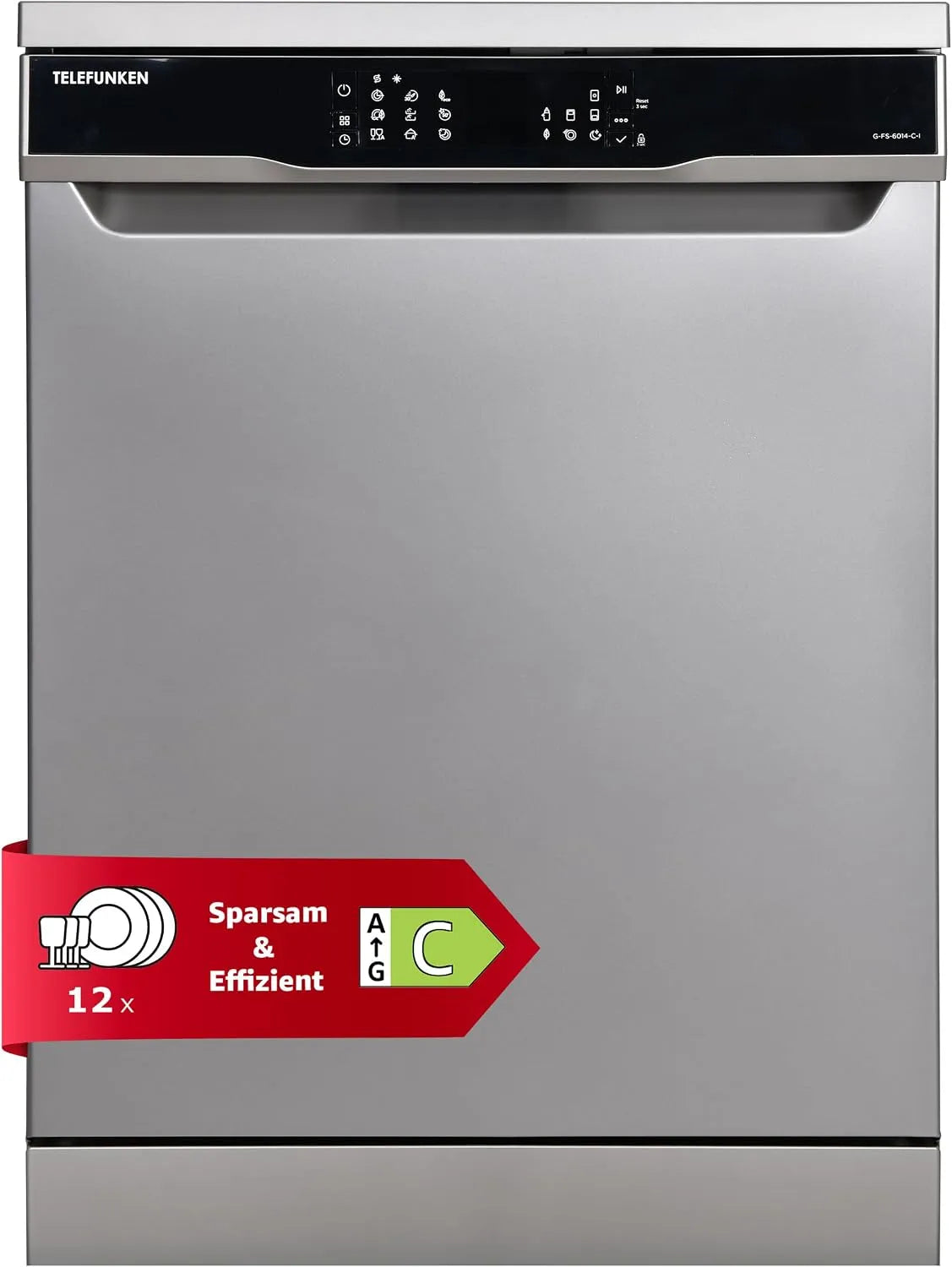 TELEFUNKEN G-FS-6014-C-I, Opvaskemaskiner, 60 cm, GS- FS- 6014 - C- opvaskemaskine fritstående opvaskemaskine 60 cm, Hvid, 0, 725 kW