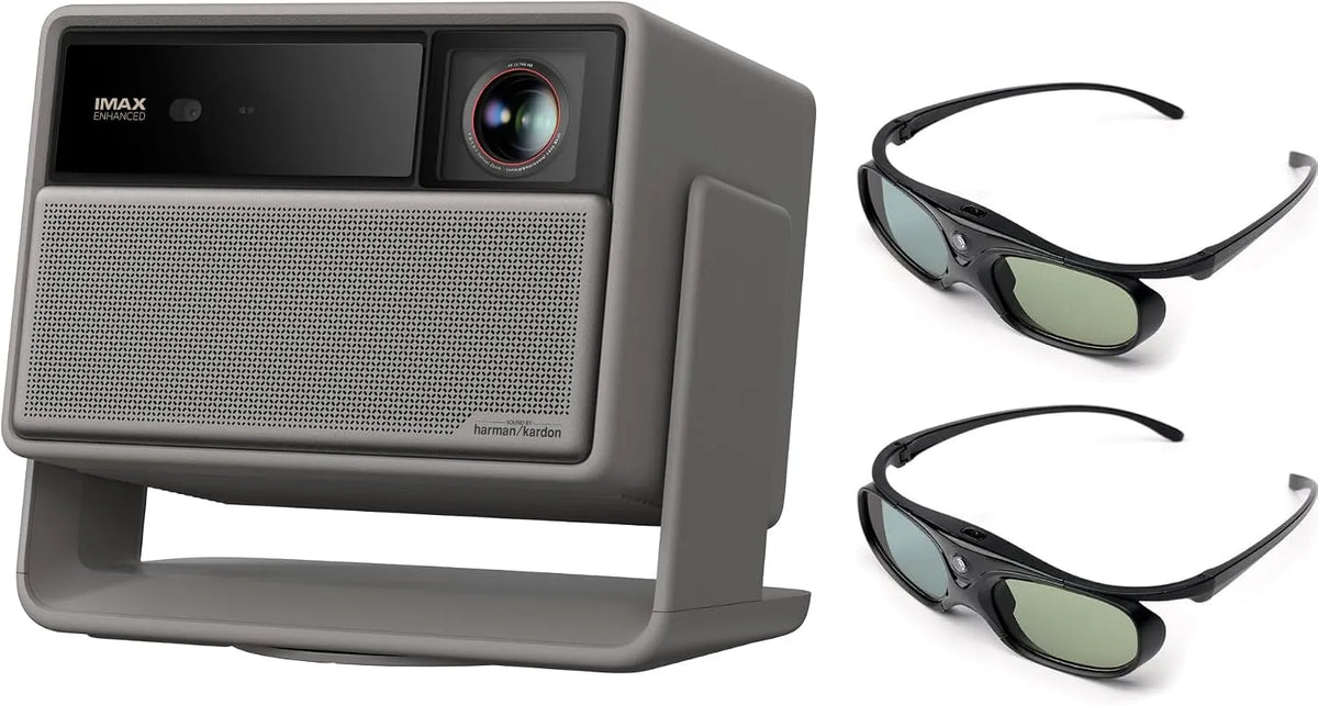 XGIMI 3D-Brille, Projektorer, Horizon 20 Pro 4K Beamer + 2X DLP Link 3D Glasses Home Cinema Set, Sort, 4K, 240 Hz