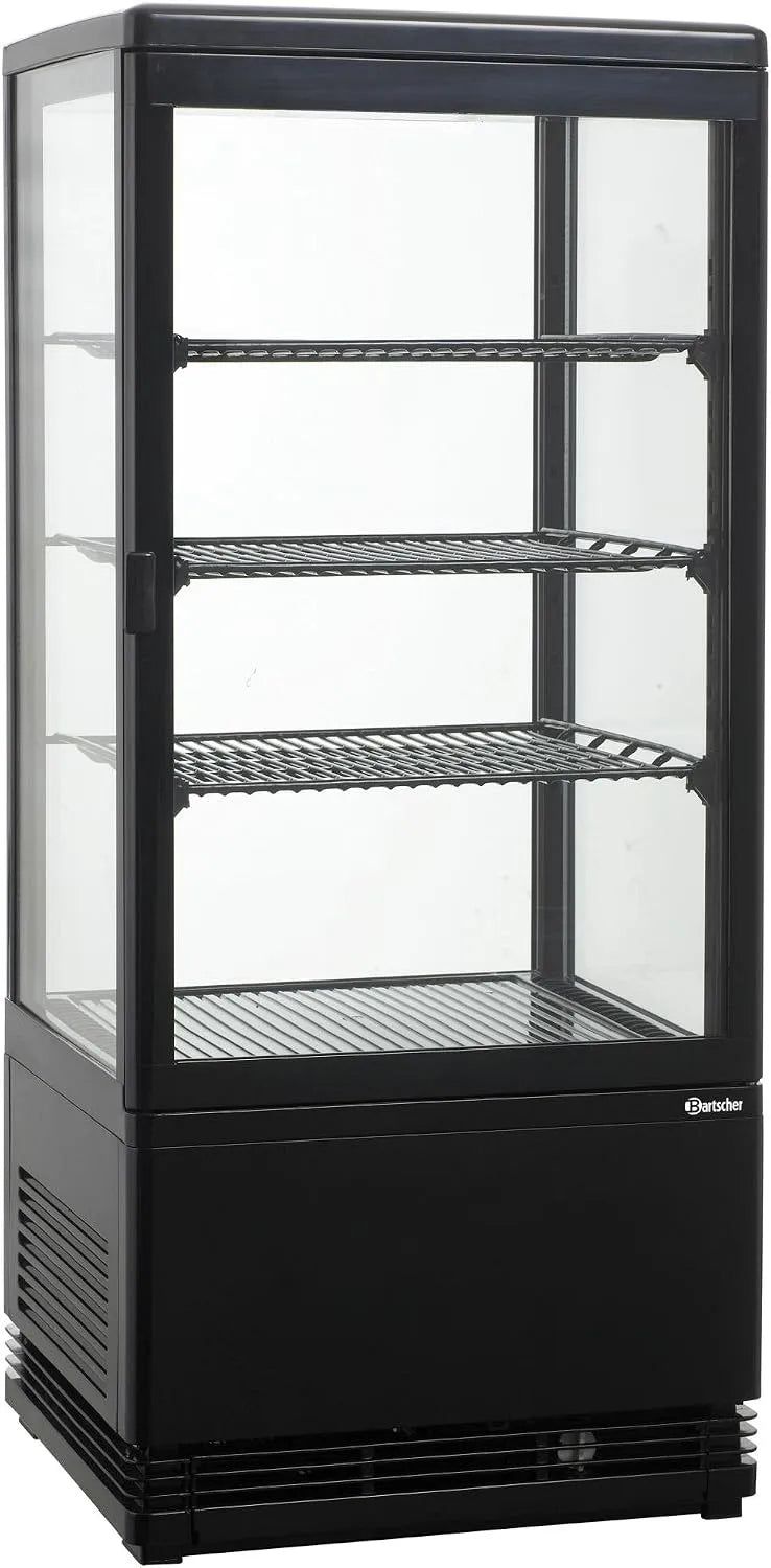 Bartscher, Kølemontrer, Mini køleskab 78L sort -700177G, Sort, 78L, 700177G, 380 x 425 x 960mm, 32.500 kg