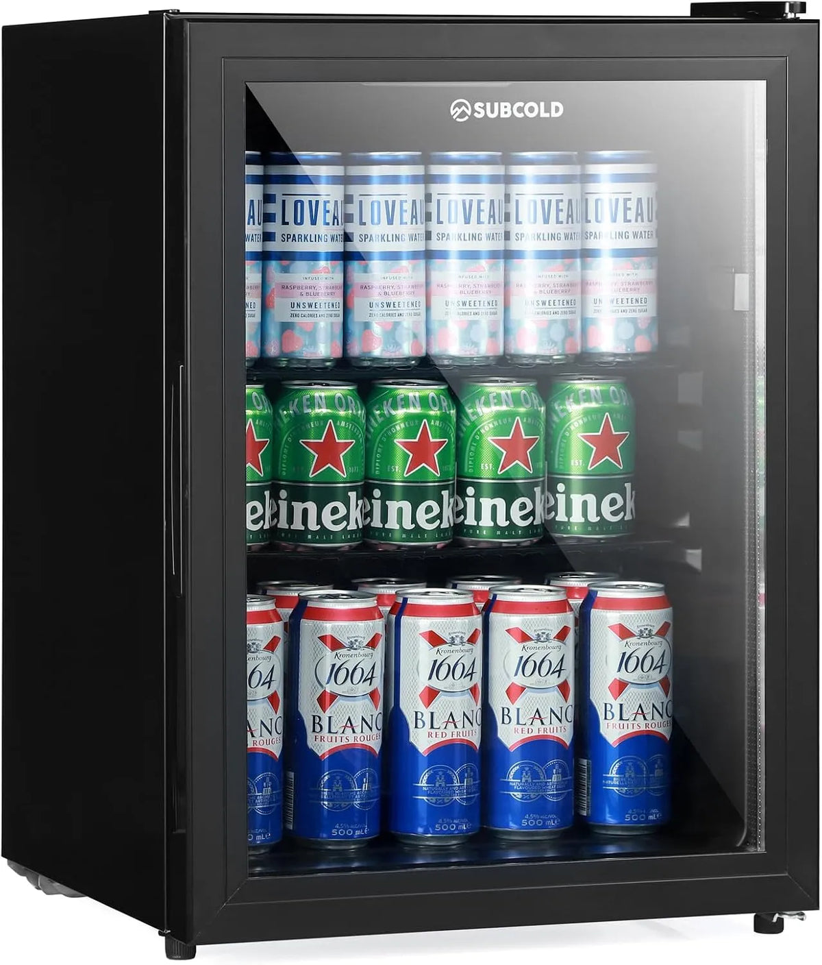 Subcold Cave60, Minikøleskabe, Sublindekøle Drikkekøleskab 54L til 50 dåser, Hvid, 54L, 60 l
