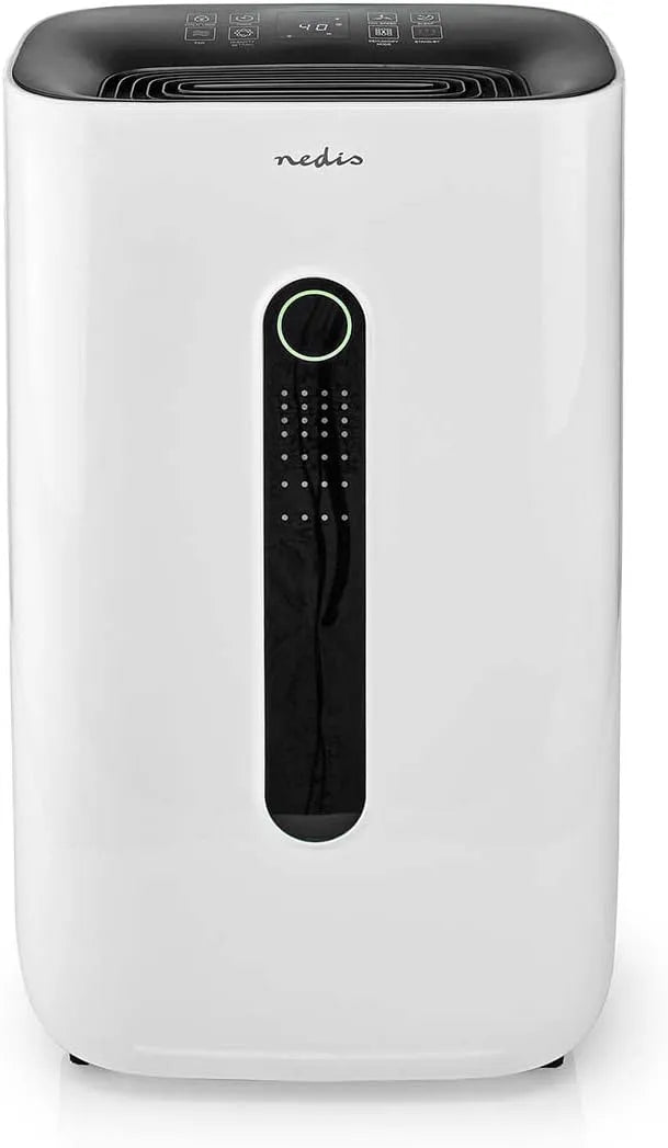 NEDIS DEHU20WTW, Luftaffugtere, SmartLife affugter - WiFi - 20 l dag - 195 m3 h - 6, 5 l vandtank - Fem tilstande, Hvid, 20W, 20 l, 6, 5 l