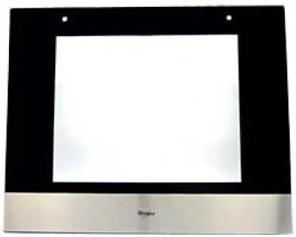 Whirlpool, Driv- og transportremme, Hot tub Original udendørs glas til ovn, komfur, 20 x 595 x 482 mm, stål (rustfrit, Sort / sølv