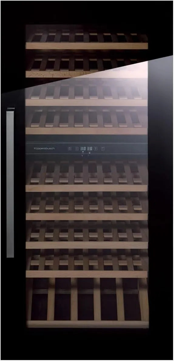 Küppersbusch, Møbler af rustfrit stål, FWK 4800.0 S1 K- Series 8 build- i vin klimaskab Sort / rustfrit stål, Sort / sølv, 2 L, 0, 2 W, 1 x 45