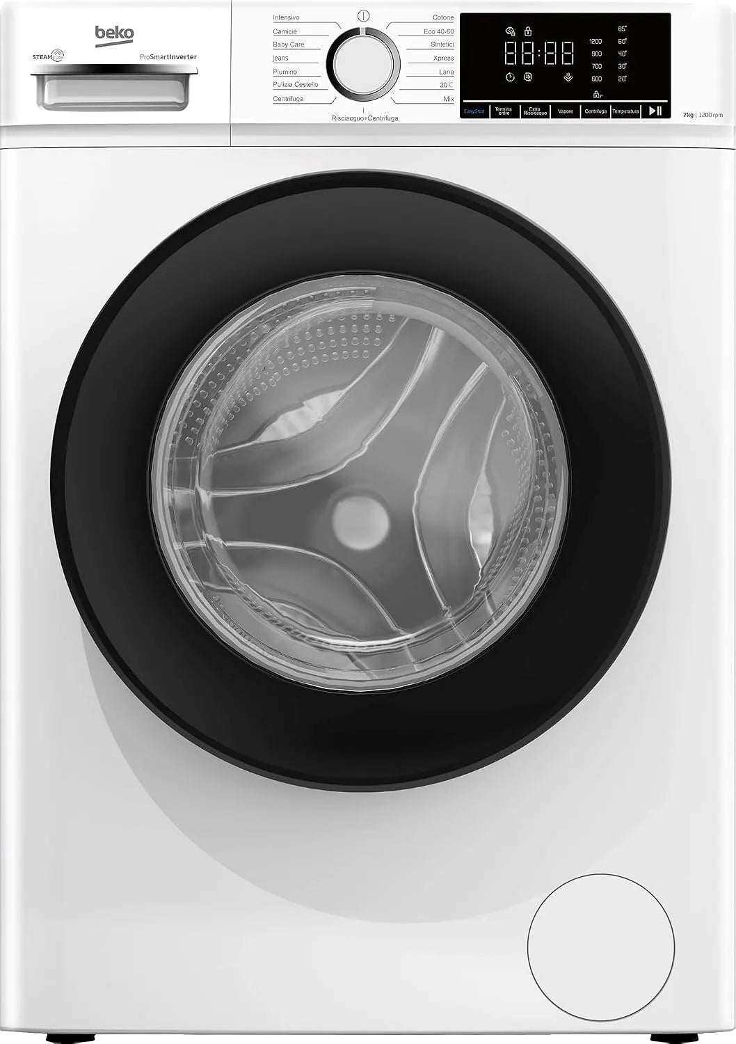 Beko BMX7126DB, Vaskemaskiner, vaskemaskine frontlæsser 7 kg 1200 RPM Hvid, 7126DB, 7 kg, 1200 RPM, 76 dB