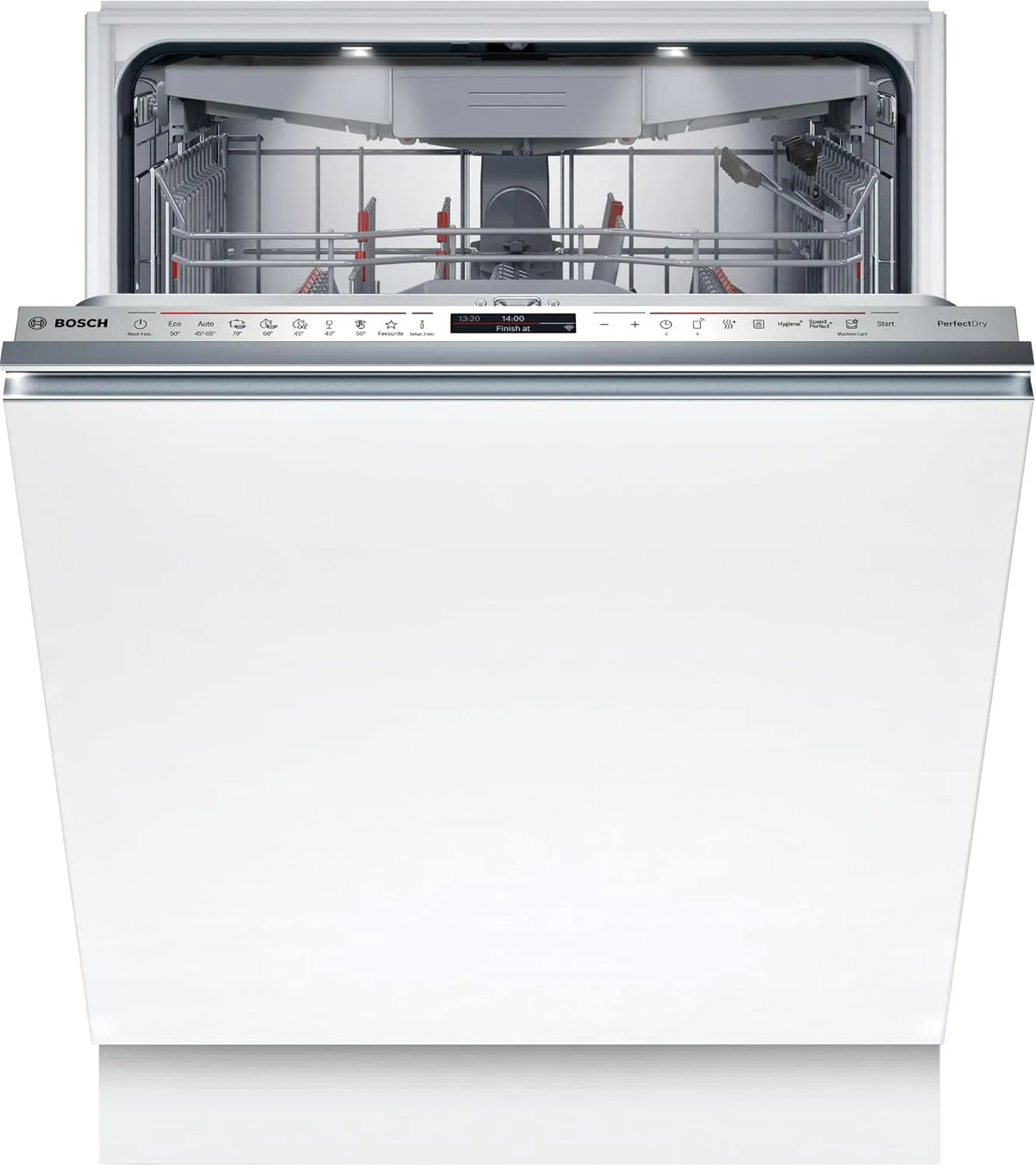 Bosch SMD8YCX04E, Opvaskemaskiner, 60 cm, Serie 8, Fuldt integreret opvaskemaskine, Sølv, 54 kW, 9 l, 40 dB