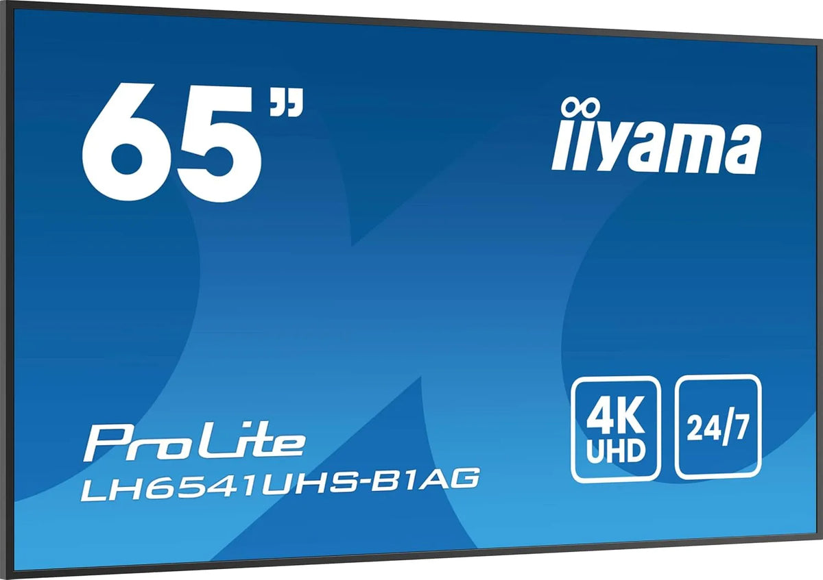 iiyama RS-232c LH6541UHS-B1AG, Skærme, Prolite LH6541UHS- B1AG 164cm 64.5 'Digital Signage skærm VA LED Panel 4K UHD, Sort, 164cm, 64.5 ', 4K