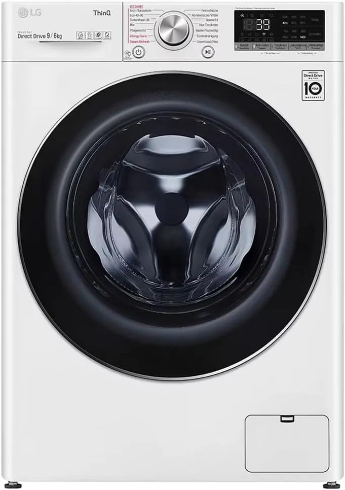 LG V7WD96H1A, Vaske-tørremaskiner, Electronics Vaskedræber med AI DD, Hvid, 7W, 11 kg, 6 kg, 1400 rpm