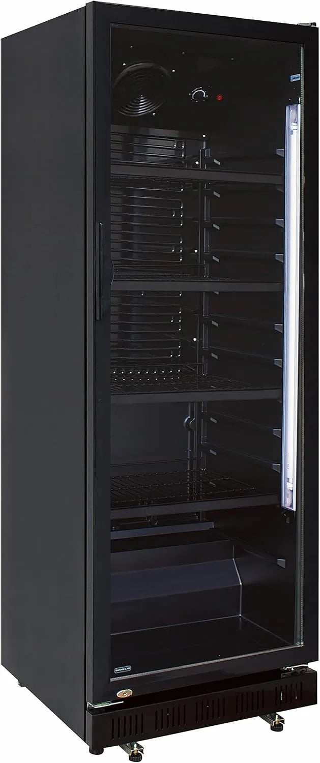 A&S Polarny, Drikkevarekøleskabe, A & S Polarny Flaske Køleskab Drikkevarer Køleskab 310 liter sort Drikkevarer, Sort, 310 l, 620x635x1562 mm