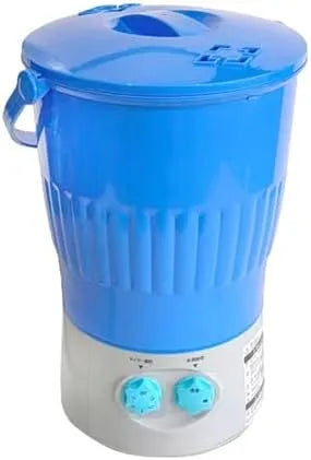 Generic, Mobile vaskemaskiner, Bærbar minivaskemaskine, håndvaskemaskineri semiautomatisk med roterende timer, Hvid