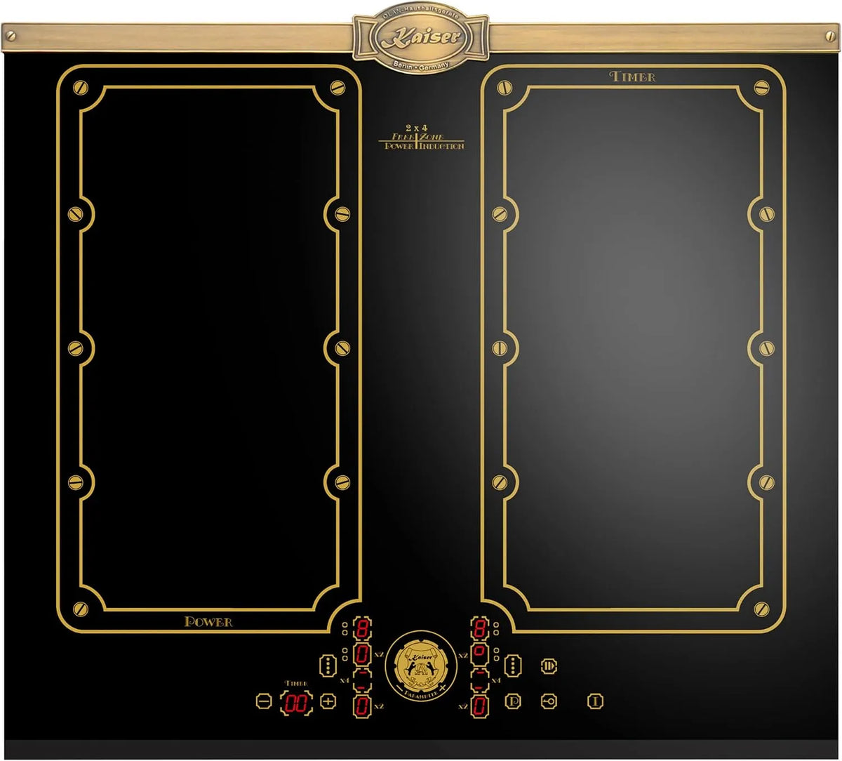 Kaiser, Kogeplader, KCT 6192 FI Em induktionsspole 60 cm • 8 varmeelementer: 4 × 2, Guld, 60 cm, 8 v, 4 × 2, 0 × 52