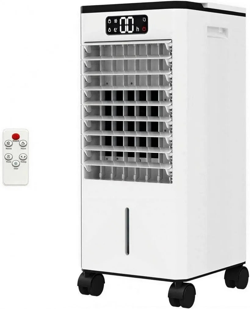 Euker 3-in-1 in-1, Mobile klimaanlæg, Bærbar stille klimaanlæg 3- med 7L kapacitet, energibesparende ventilator fugter, Hvid, 7L, 45 dB, 51 l