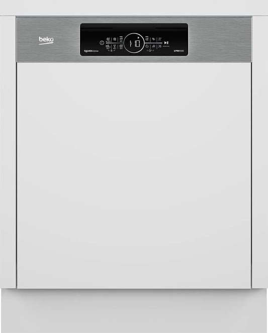 Beko BDSN36550XP, Opvaskemaskiner, 60 cm, opvaskemaskine 60 cm, installeret og delvist integreret, til 15 skræddersyede, Hvid, 3 v