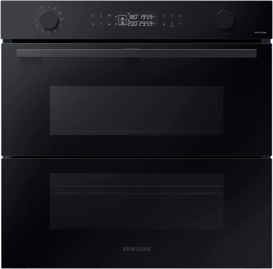 Samsung NV7B45502AK/U1 NV7B45502AK, Ovne, / U1 build- in ovn, 76 l, Dual Cook Flex, Pyrolytic Self-rengøring, SmartThings, Sort / sølv