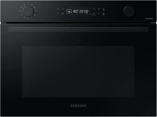 Samsung NQ5B4553FBK/U1 NQ5B4553FBK, Ovne, kompakt ovn med mikroovn / U1, 45 cm, 50 l, WiFi kontrol, SmartThings madlavning, Sort / sølv