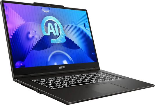 MSI A1MG-006 A1MG, Almindelige bærbare computere, Venture 17 AI, Business Laptop, Core Ultra 7 Processor, 17.3 ′ ′ Fuld HD-skærm, Sort, 16 G