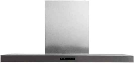 Vlano, Væghængte emhætter, NIVEAU 90 X Væggelængde hætte, 90 cm, fjernbetjening, rustfrit stål, 4, Sølv, 200W, 51 dB, 150 mm