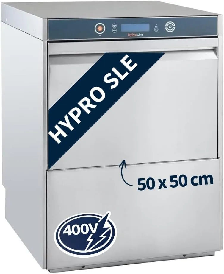 GastroHero HYPRO-GSM54SLE, Opvaskemaskiner, opvaskemaskine 50x50, 400 V, rustfrit stål HYPRO, Sølv, 50x50, 4 v