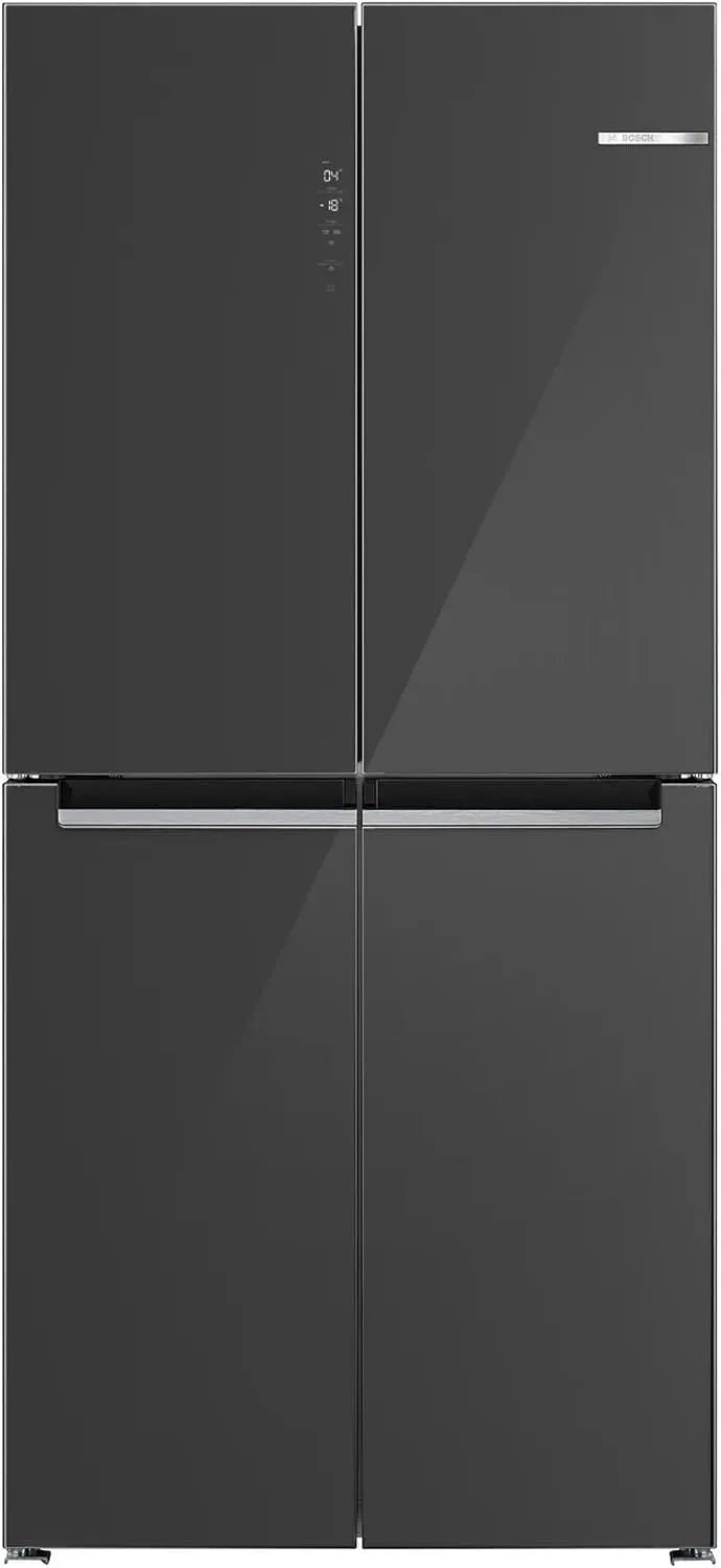 Bosch KMC85LEEA, Køle-/fryseskabe, Serie 4, køleskab med fransk dør, 189, 5 x 87, 5 cm, 324 L køling + 223 L frysning, Grå, 85L