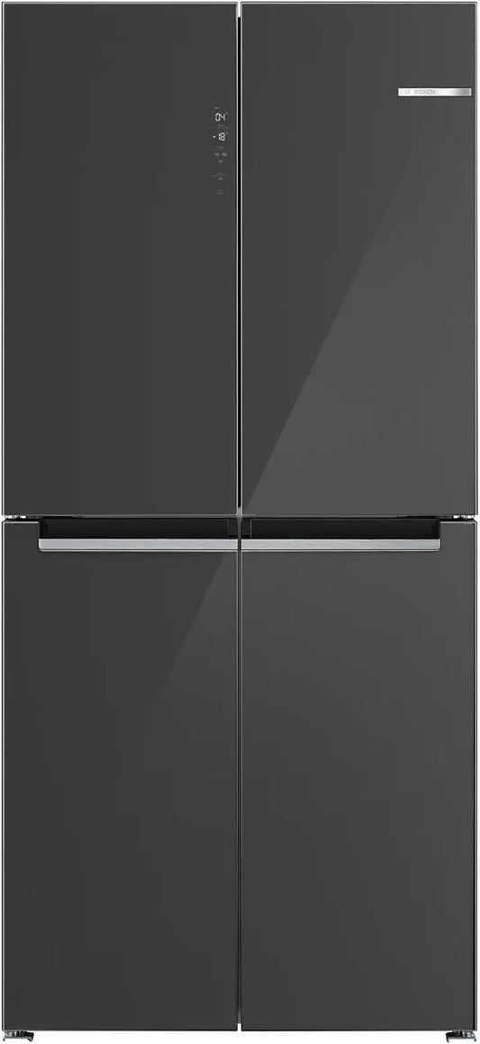 Bosch KMC85LEEA, Køle-/fryseskabe, Serie 4, køleskab med fransk dør, 189, 5 x 87, 5 cm, 324 L køling + 223 L frysning, Grå, 85L