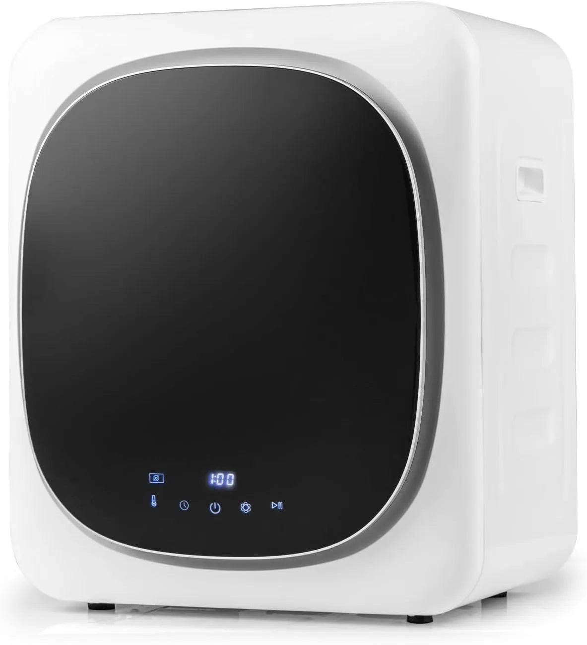 RELAX4LIFE, Aftrækstørretumblere, 4kg Tidy tørretumbler Lille med 4 temperaturer & 6 timer, Mini tørretumbler med, Hvid, 4kg, 4L, 800W, 2, 5 kg