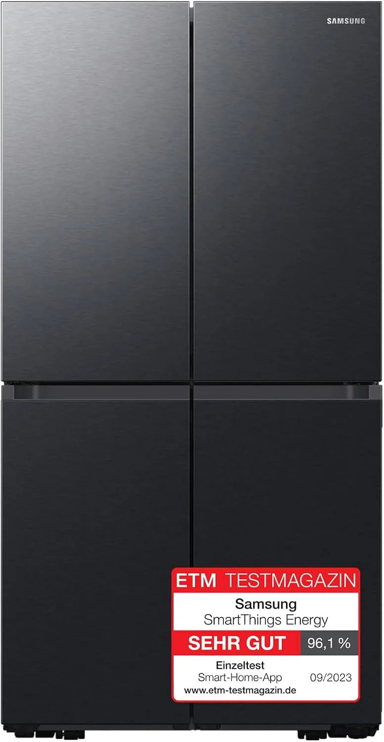 Samsung RF59C701EB1/EG RF59C701EB1, Køle-/fryseskabe, Fransk Dørkøleskab med fryser, 178 cm, 649 l, AI Energy Mode (SmartThings), Auto, Sort