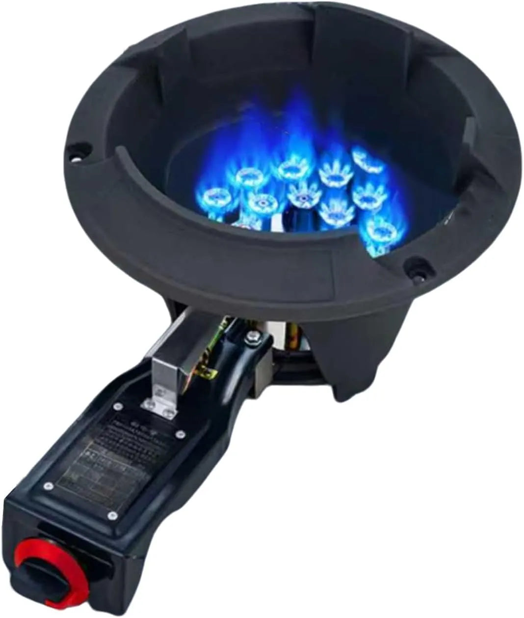 Generisch, Kogeplader, Gaskomfur 1 brænder, højtydende kommercielt bordkomfur, LPG / NG komfur med, Grå, 1 g, 2 cm