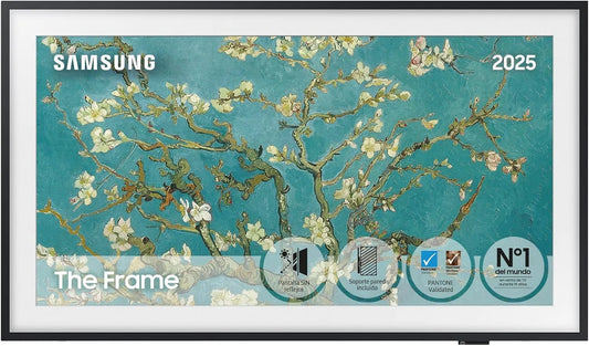 Samsung 32LS03, TV'er, Ramme 2023 Smart TV 32 inches, kunst galleri med mat skærm, swap ramme, Quantum, Sort, 32L, 32 inch, 2.100 v