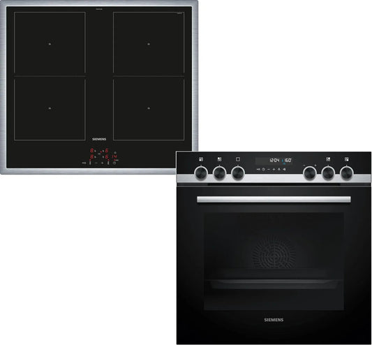 Siemens iQ500 PQ521DA3ZM, Komfursæt, sæt med induktionsspole 60 x 60 cm, Sort, 60 x 60 cm, 578G, 595 x 594 x 548 mm, 604 x 560 x 550 mm