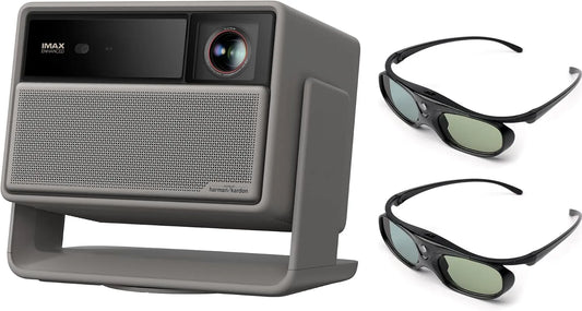 XGIMI 3D-Brille, Projektorer, Horizon 20 Pro 4K Beamer + 2X DLP Link 3D Glasses Home Cinema Set, Sort, 4K, 240 Hz