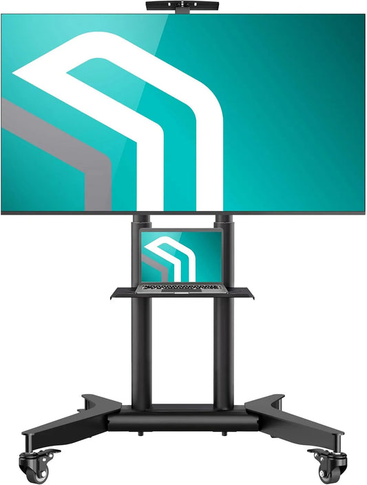 ONKRON TS1571-B TS1571, Stativfødder, TV stand rullende 32-75, op til 50 kg, max VESA 600x400, B, Sort, 50 kg, 600x400, OLED, 200x200
