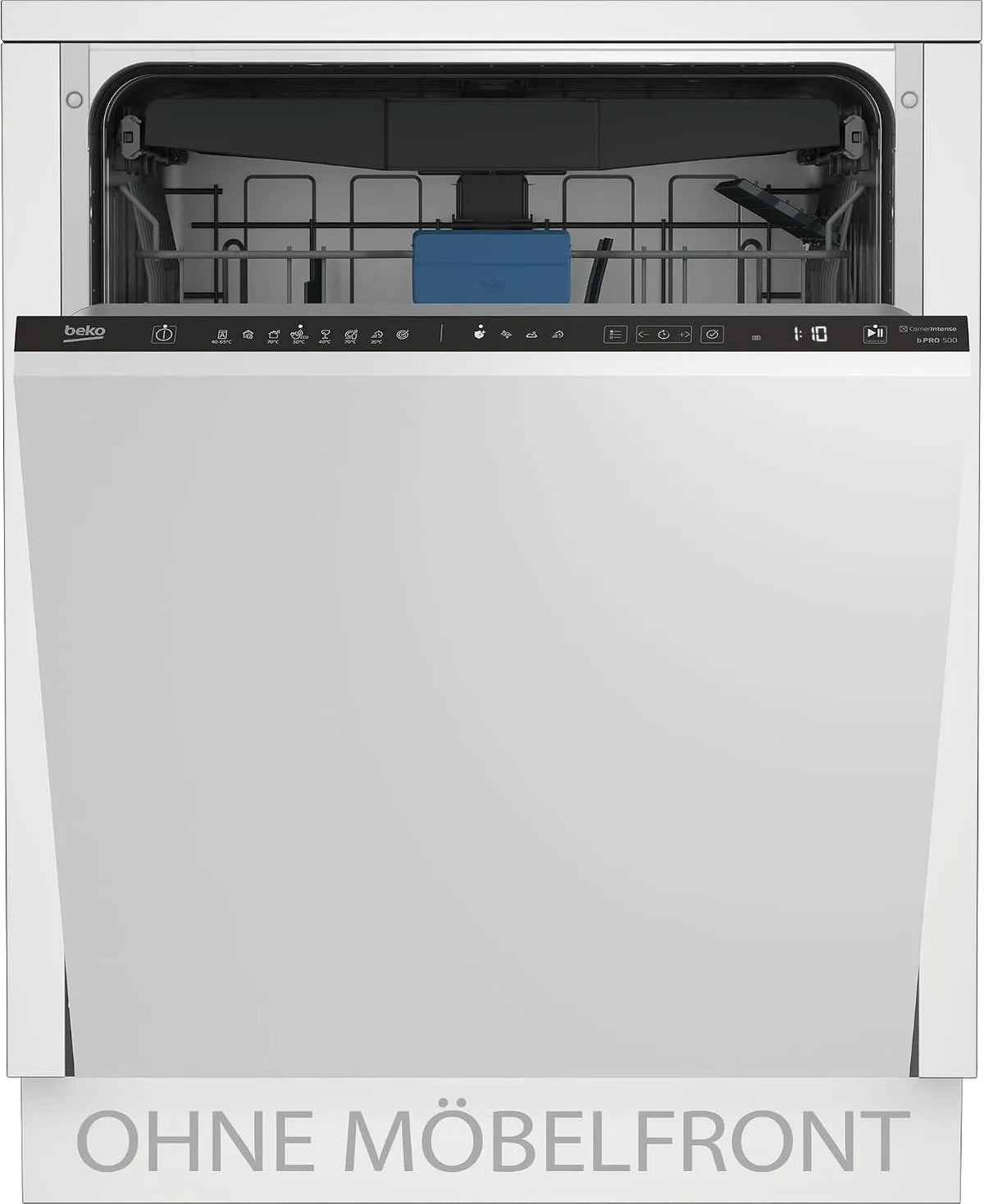 Beko BDIN38450, Opvaskemaskiner, 60 cm, opvaskemaskine fuldt integreret, 14 skræddersyede lofter, Watersafe +, Sølv, 42 dB, 8 v