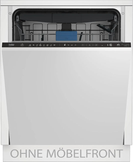 Beko BDIN38450, Opvaskemaskiner, 60 cm, opvaskemaskine fuldt integreret, 14 skræddersyede lofter, Watersafe +, Sølv, 42 dB, 8 v