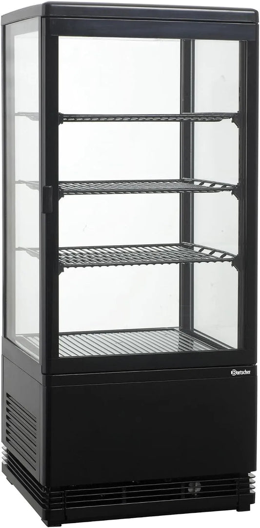 Bartscher, Kølemontrer, Mini køleskab 78L sort -700177G, Sort, 78L, 700177G, 380 x 425 x 960mm, 32.500 kg