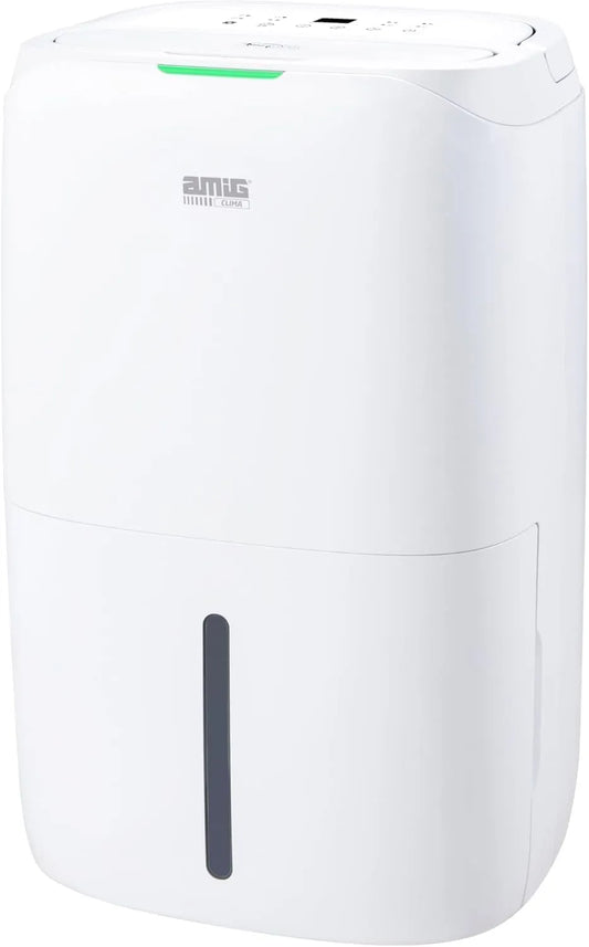 Amig 20L/Tag 160m3, Luftaffugtere, Affugter MIST - Kapacitet 20L / dag - Fugtighedskontrol og timer - Aftagelig, Hvid, 20L, 5, 5L