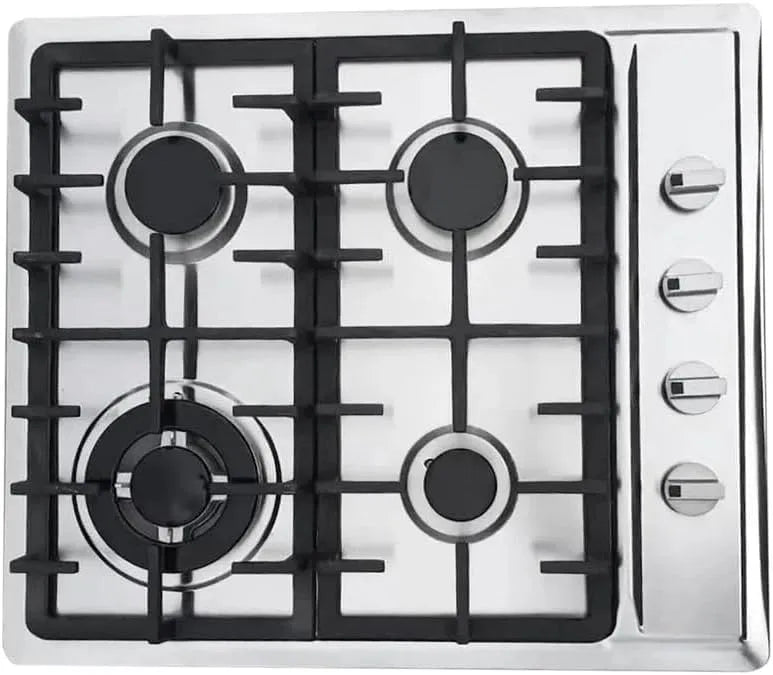 SailorMoon, Kogeplader, 4 Flamme med automatisk termoelement Beskyttelse Flamme installation Gas, Sort, 59 × 51CM, 3, 0kw, 1, 75kw