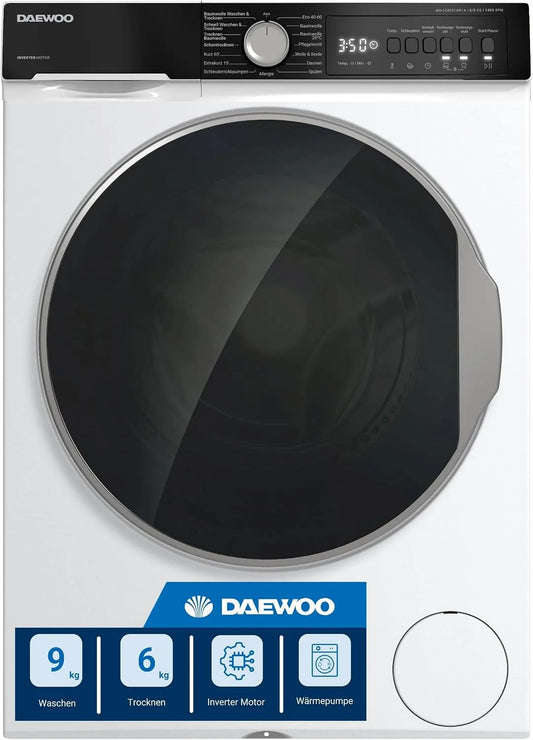 Daewoo WD-FC85514W1A-DE FC85514W1A, Vaskemaskiner, WD- - DE Vasketørrer, 8 kg vask, 5 kg tørring, 1400 rpm, energieffektivitet, Hvid, 85514W