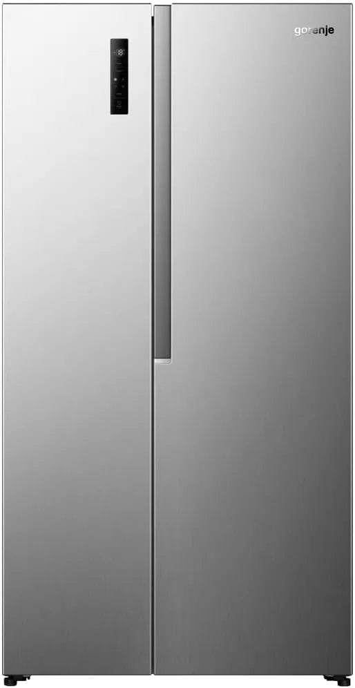 Gorenje NRS917C41X, Køle-/fryseskabe, Side- by- Side, 544L, PureFlat serie, XXL fryserskoleblade, CrispZone, MultiFlow, Sølv, 1 × 178