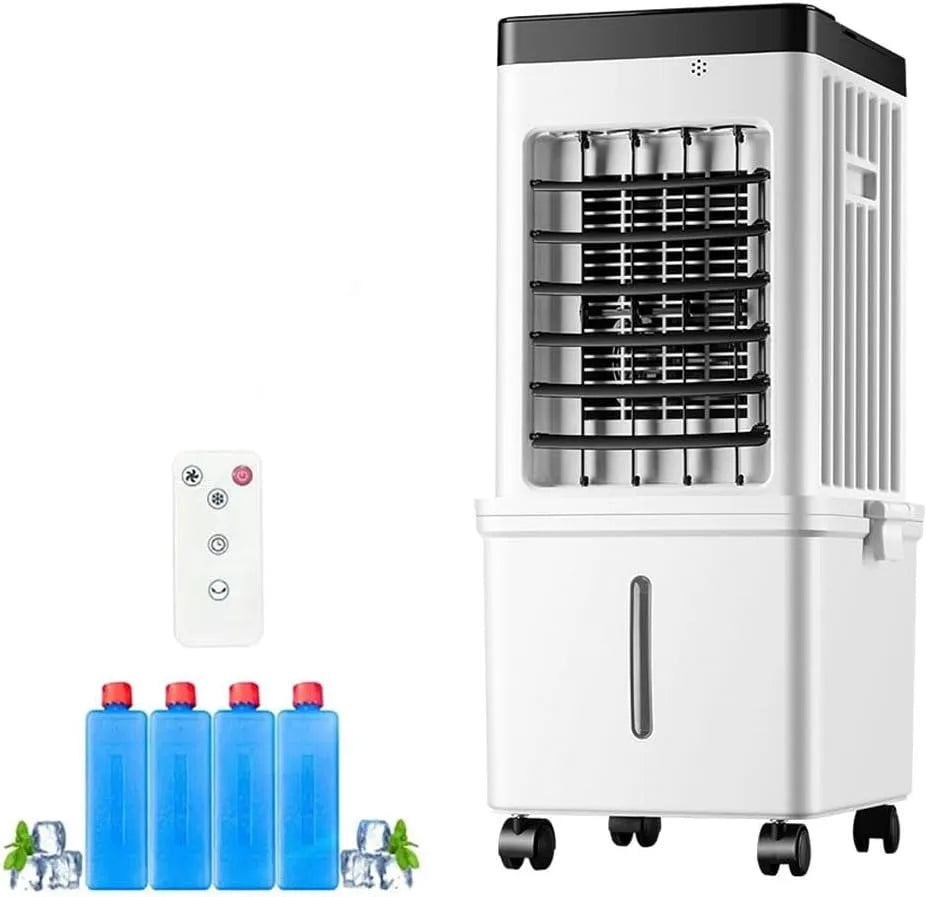 Ghygetrich 5-Stunden-Ausschalt-Timer 7.5-timers, Mobile klimaanlæg, Ventilator med vand køling, mobil aircondition 15L vandtank At tage ud turn-off