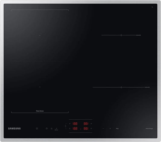 Samsung NZ64B5045HK/U1 NZ64B5045HK, Kogeplader, / U1 selvtilstrækkelig induktionshob, Sort, 60 cm, 210 x 380 mm, 3.7 kW, 210mm
