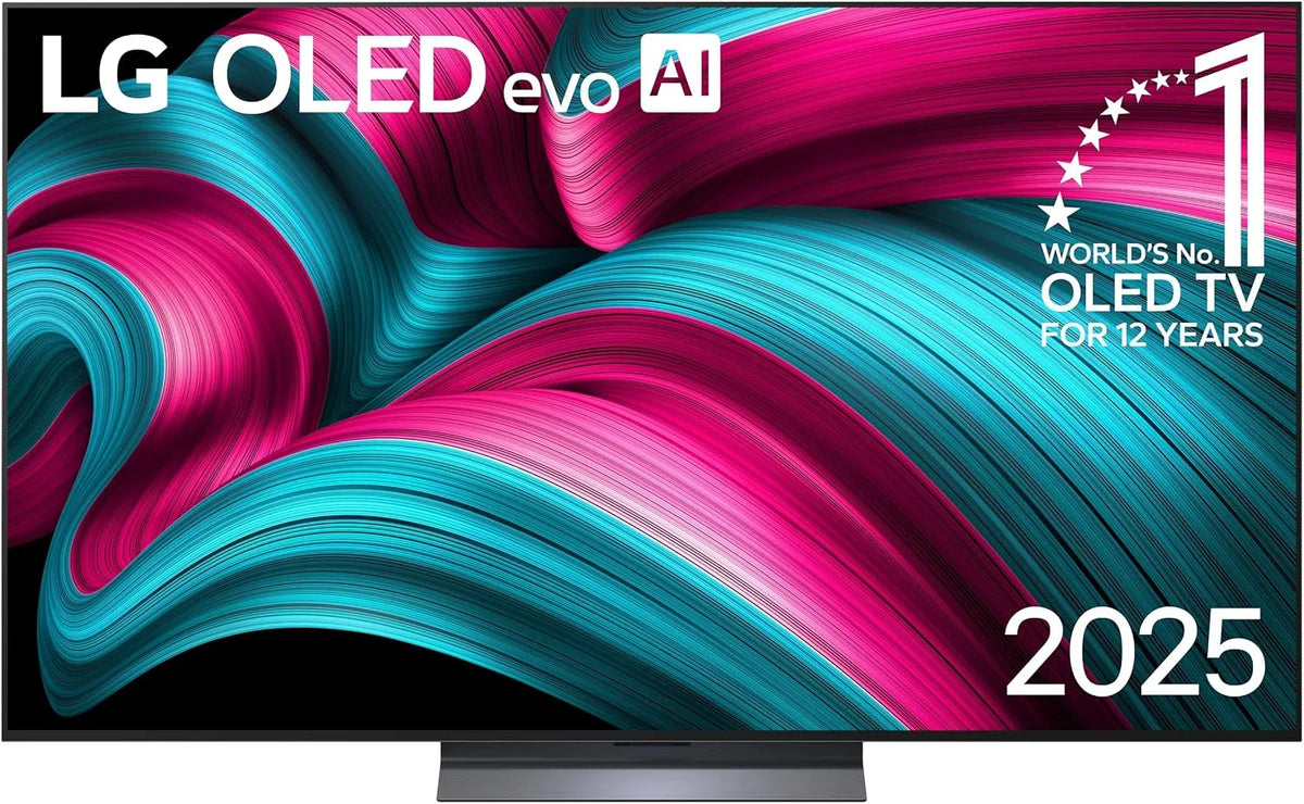 LG OLED65C54LA Gen8, TV'er, TV 65 inches (165 cm) 4K OLED Evo AI TV (α9 4K AI processor, webOS 25, 120Hz (VRR, Sort, 54L, 65 inch, 165 cm, 4K