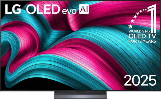 LG OLED65C54LA Gen8, TV'er, TV 65 inches (165 cm) 4K OLED Evo AI TV (α9 4K AI processor, webOS 25, 120Hz (VRR, Sort, 54L, 65 inch, 165 cm, 4K