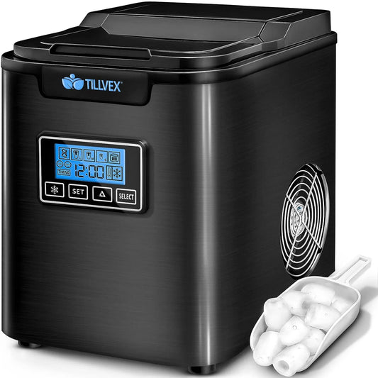 tillvex, Isoterpenmaskiner, isterning maskine rustfrit stål 12 kg - 24 timer, Sølv, 12 kg, 2 l, 0, 8 l, 15 kg
