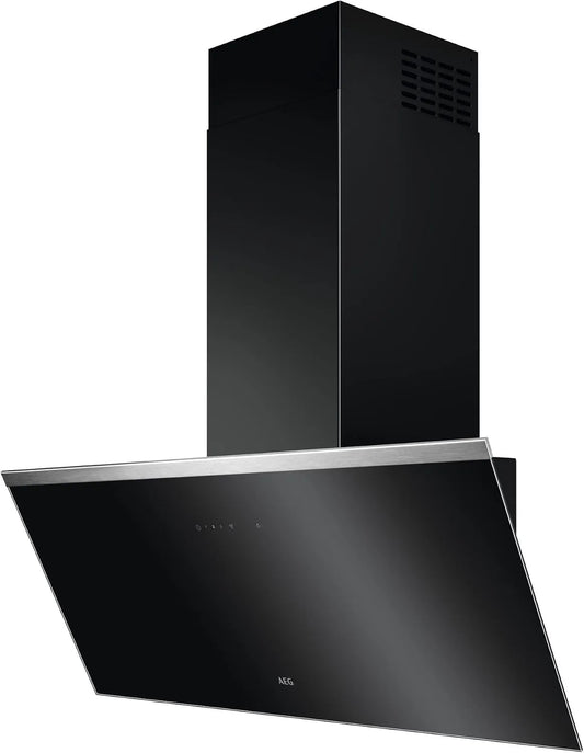 AEG Hob2Hood DVE5961HB, Væghængte emhætter, Hovedløse væg hætte, 90 cm, A, Serie 7000 med, udstødningsluft & cirkulerende, Sort, 74 dB