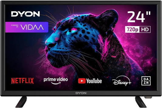 DYON, TV'er, Film Smart 24 VX 24 tommer HD Smart TV, Sort, 24 V, 60 cm, 230V, 12V