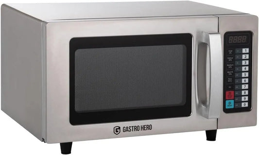 GastroHero MW-ECO1000, Mikrobølgeovne, mikroovn, 25L, gastronomi, rustfrit stål, Sølv, 1000 W