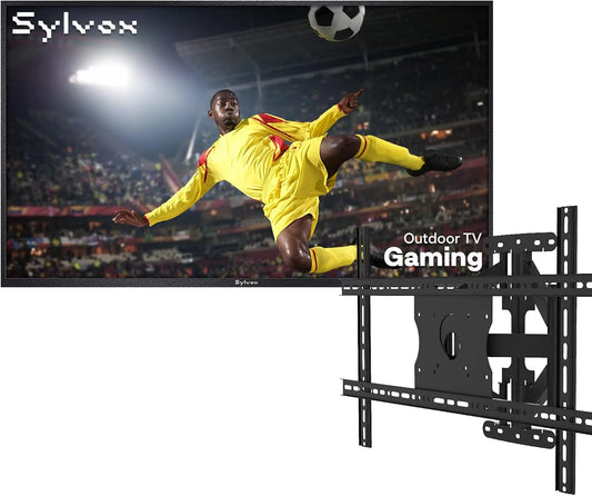 SYLVOX, Bærbare TV'er, 55 ′ ′ udendørs TV, 120Hz, Sort, 2025 g, 4K, 55 v
