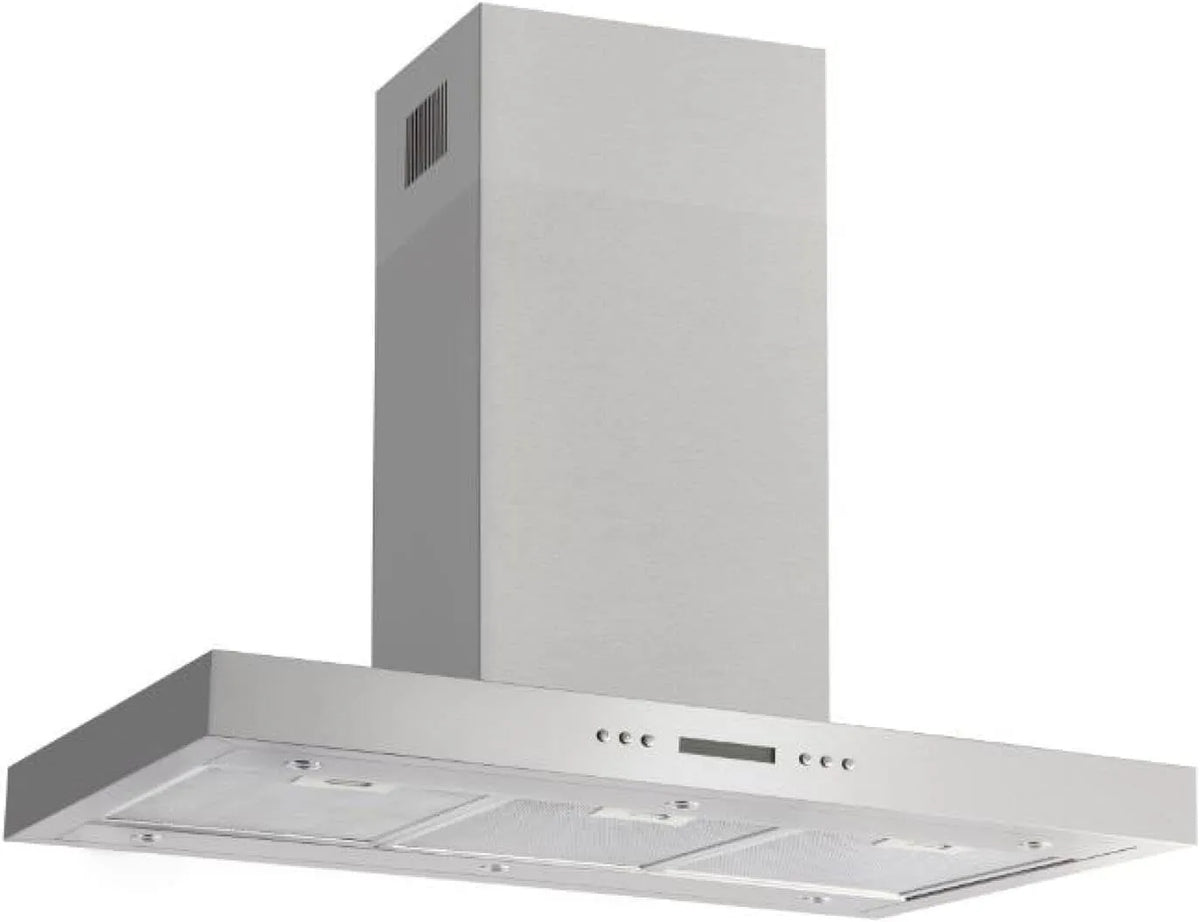 Amica, Frithængende emhætter, IH 694 610 E ø hætte, T- linje, 90 cm, rustfrit stål, max. blæser, Sølv, 6 x 2, 0 W, 1050 x 900 x 600 mm